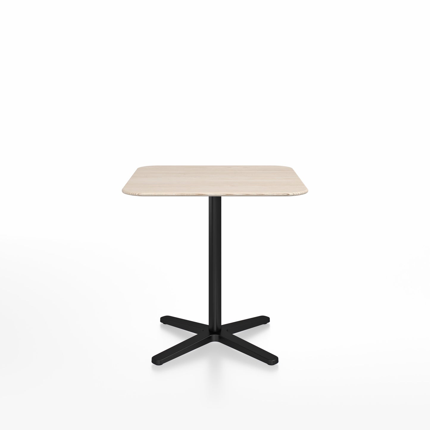 Table café Emeco 2 Inch base étoile, plateau frêne, base noir