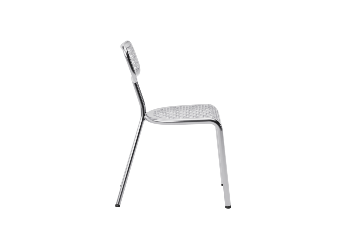 Chaise blocmétal aluminium de profil