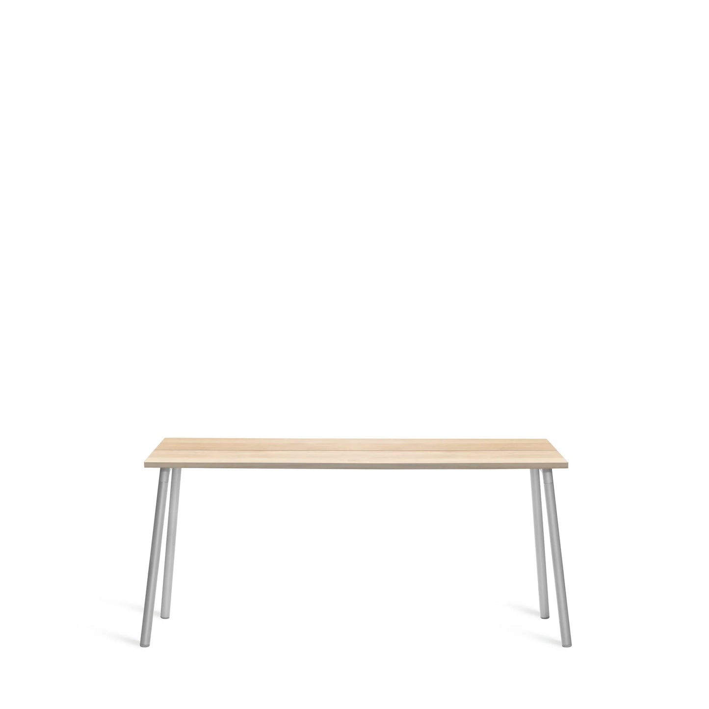 Desk Run Emeco 168 cm tabletop noyer and structure aluminum — catalog view — design Sam Hecht & Kim Colin | Antifer