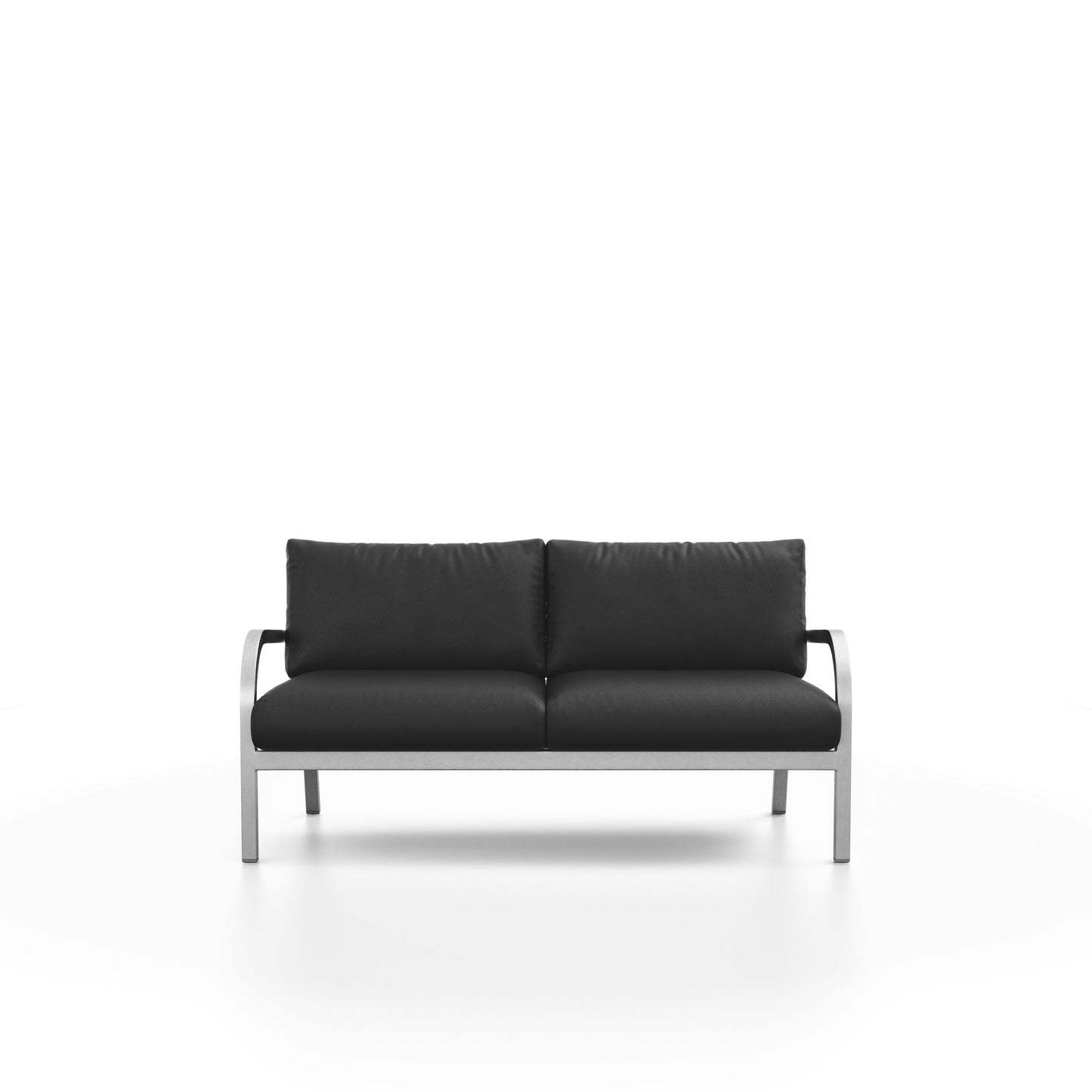 Sofa 2 places Navy Lounge Emeco, vue de face