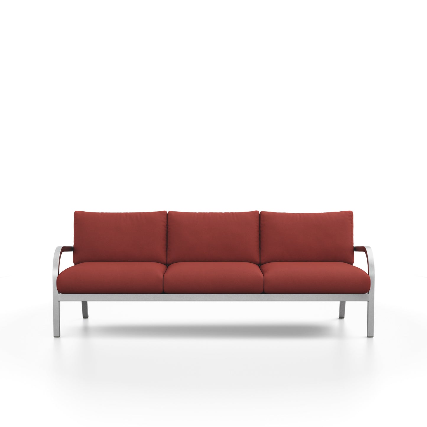 Sofa 3 places Navy Lounge Emeco, vue de face