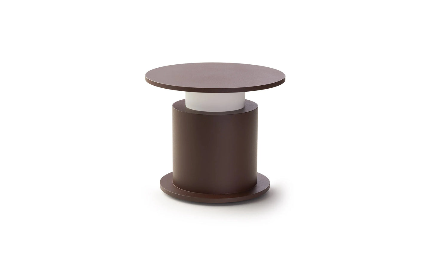 Lampe portable sans fil w241 Faro design David Chipperfield. Couleur marron chocolat