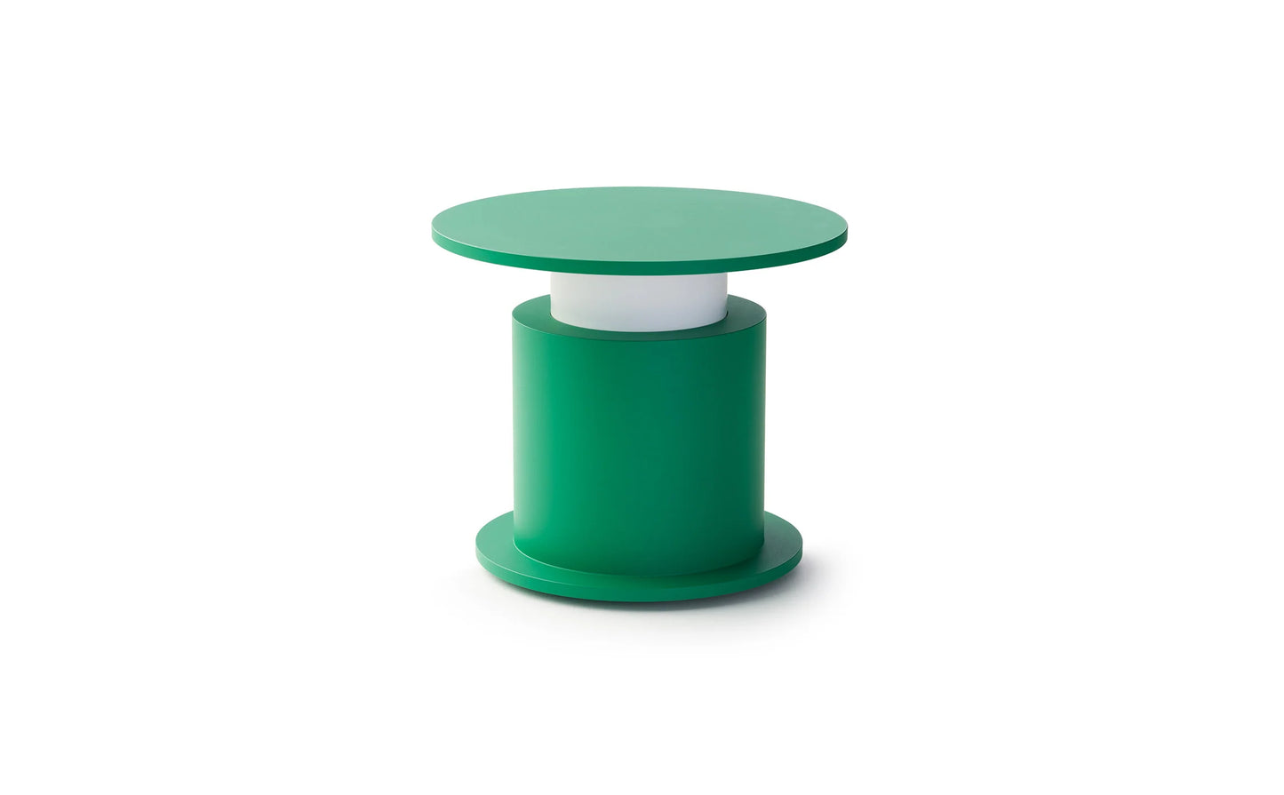 Lampe portable sans fil w241 Faro design David Chipperfield. Couleur vert signalétique