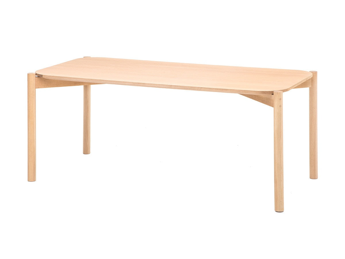 Table Castor 180 en chêne massif, BIG-GAME pour Karimoku New Standard — vue studio n°1 | Antifer