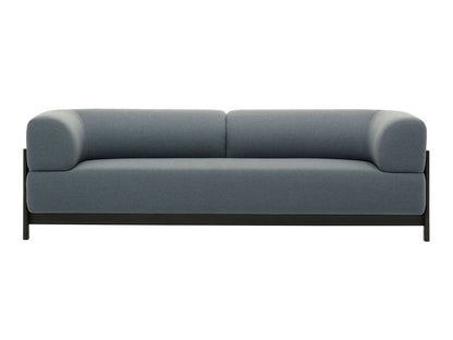 Sofá Elephant 3 plazas de castaño macizo y tejido, Christian Haas para Karimoku New Standard — vista de estudio n.º 1 | Antifer