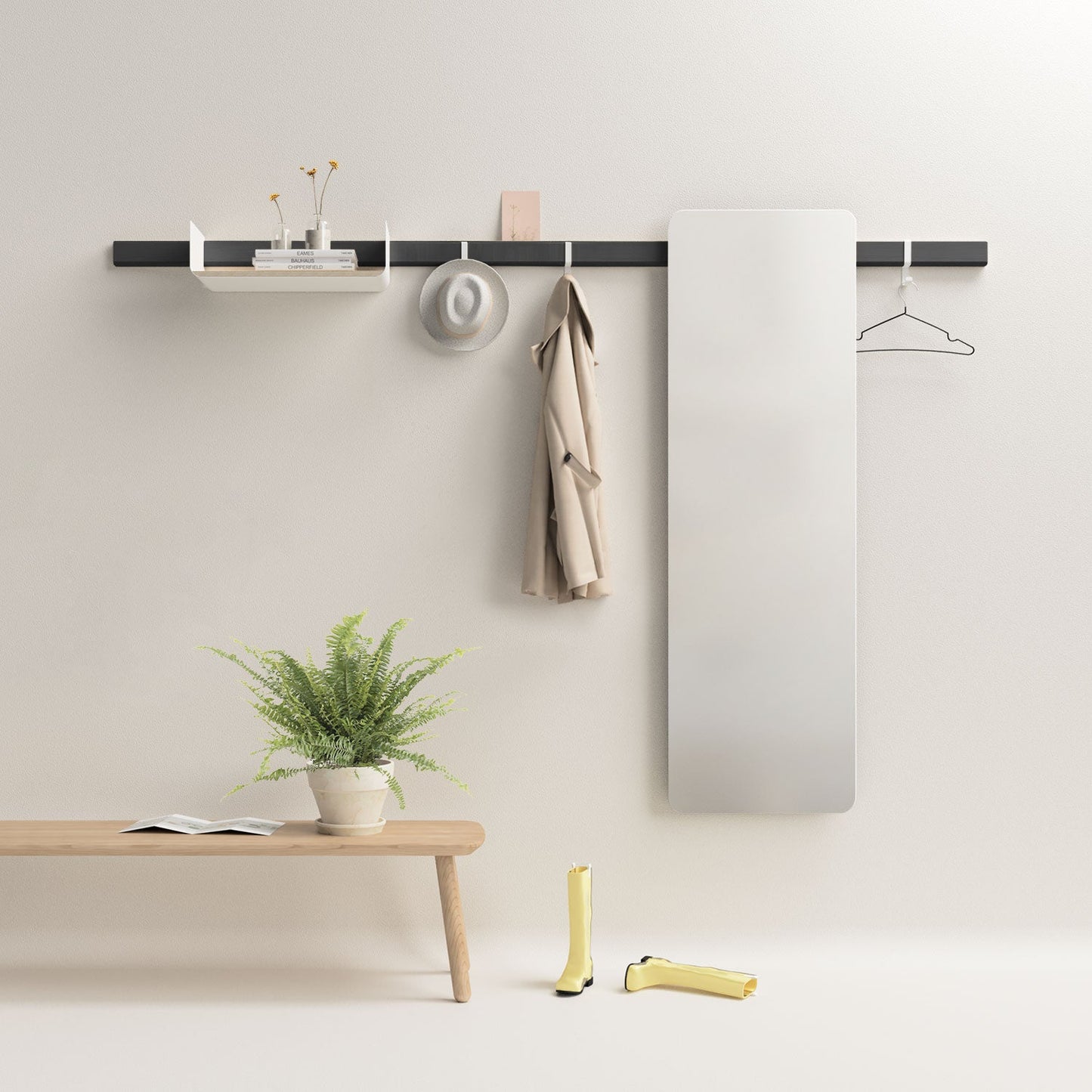 Vestiaire mural minimalist Variand E10 L'Essentiel — storage entrée épuré | Antifer