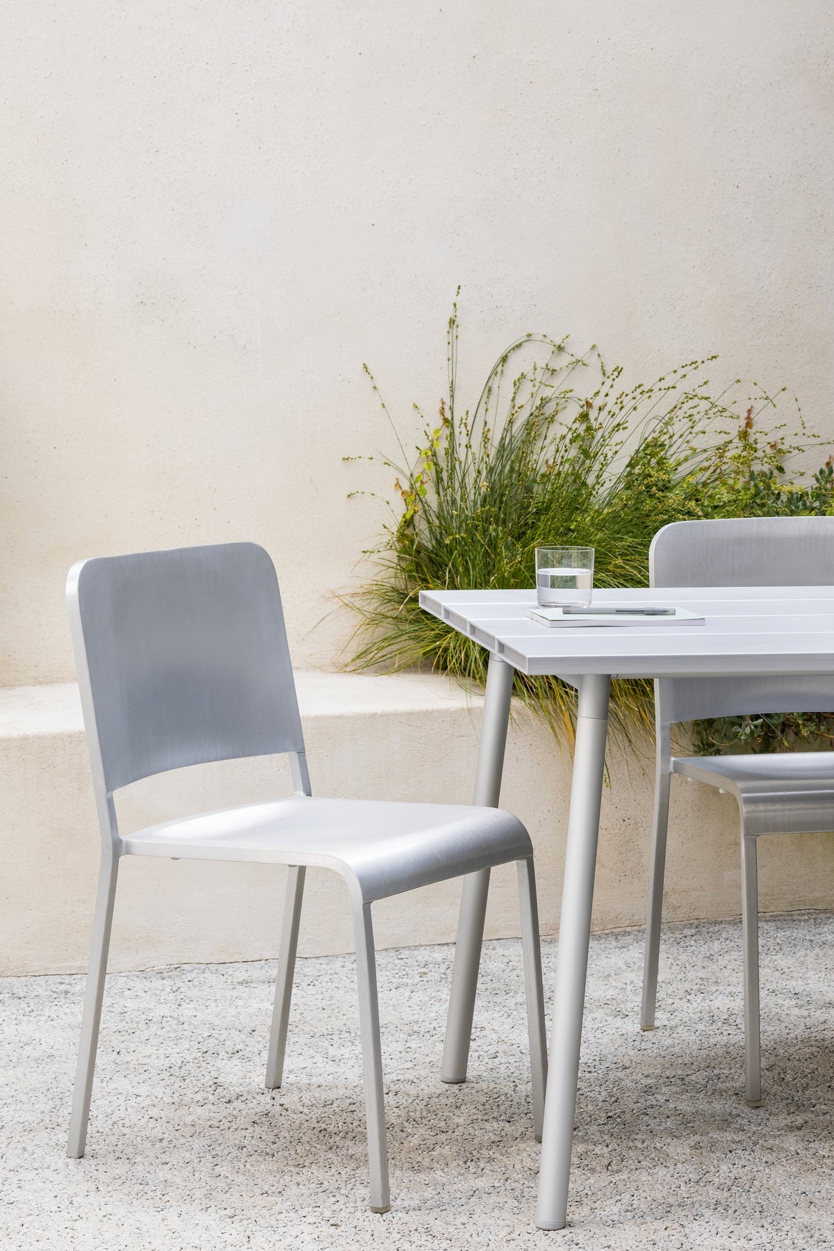Emeco 20-06 chairs on a terrace