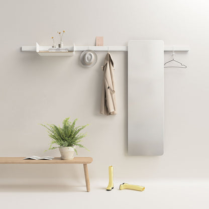 Vestiaire mural minimalist Variand E10 white — storage entrée | Antifer