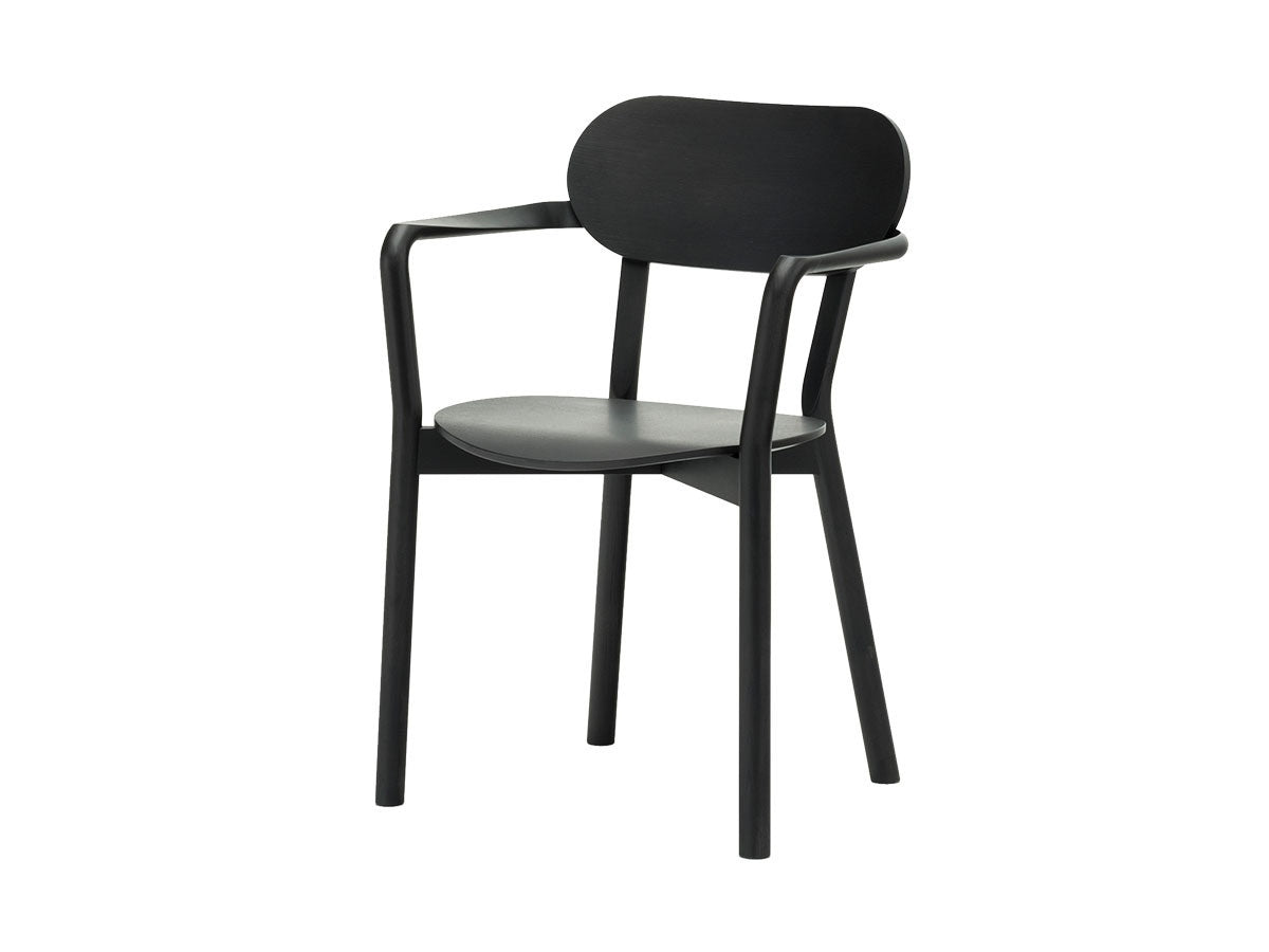Sillón Castor Armchair Plus de roble macizo, BIG-GAME para Karimoku New Standard — vista de estudio n.º 3 | Antifer