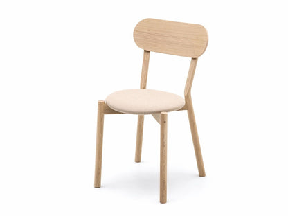Stuhl Castor Plus Pad aus massiver Eiche und Stoff, BIG-GAME für Karimoku New Standard — Studioansicht Nr. 8 | Antifer