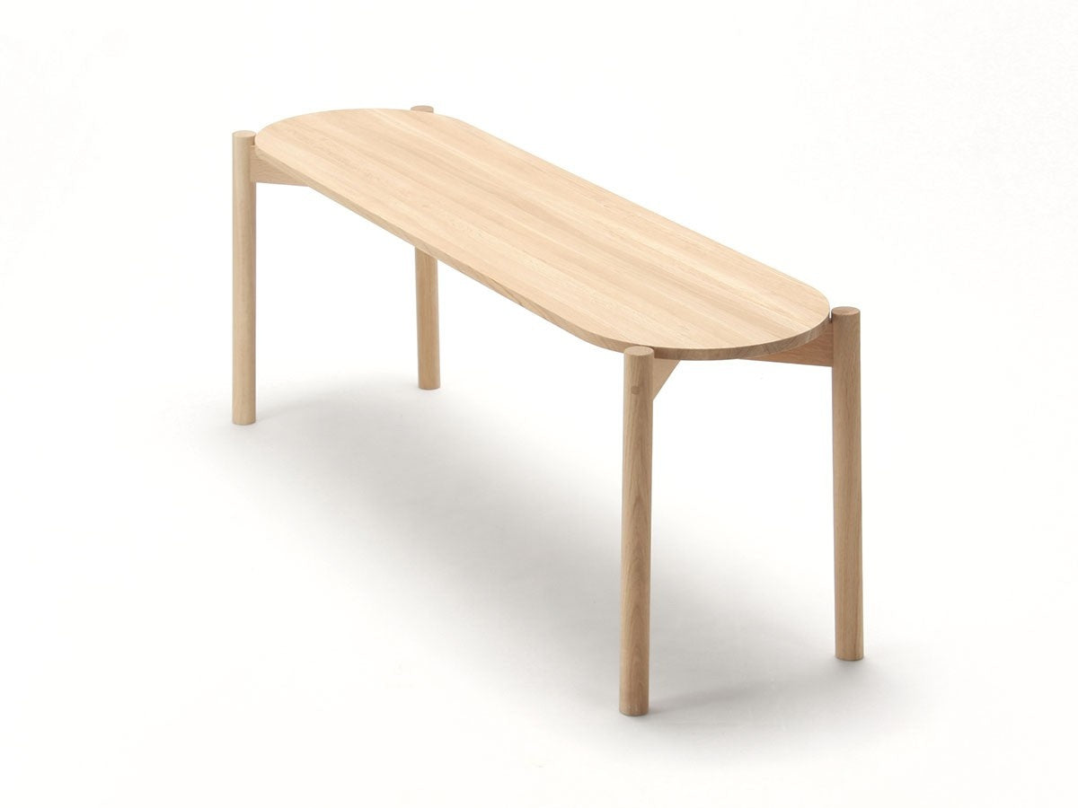 Banco de comedor Castor de roble macizo, BIG-GAME para Karimoku New Standard — vista de estudio n.º 9 | Antifer