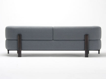 Sofá Elephant 3 plazas de castaño macizo y tejido, Christian Haas para Karimoku New Standard — vista de estudio n.º 9 | Antifer