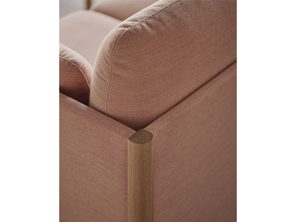 Castor Lobby 3-Sitzer-Sofa aus massiver Eiche und Stoff, BIG-GAME für Karimoku New Standard — Studioansicht Nr. 10 | Antifer