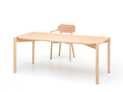 Table Castor 180 en chêne massif, BIG-GAME pour Karimoku New Standard — vue studio n°11 | Antifer