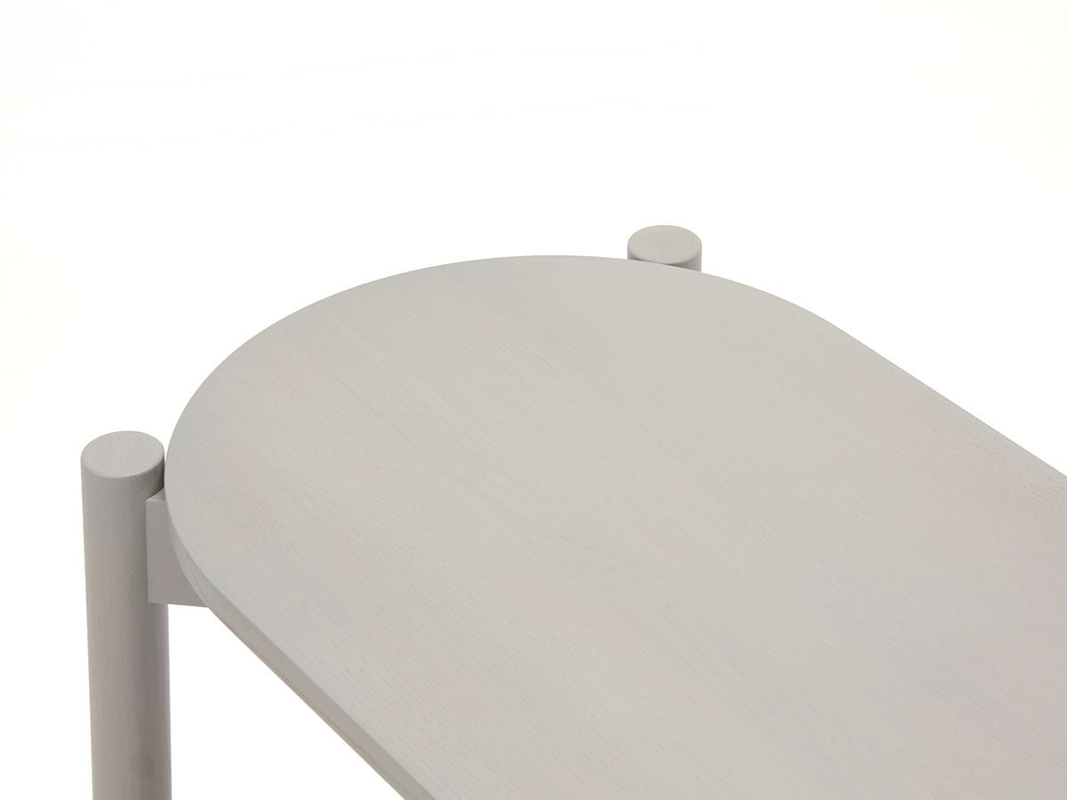 Banco de comedor Castor de roble macizo, BIG-GAME para Karimoku New Standard — vista de estudio n.º 12 | Antifer