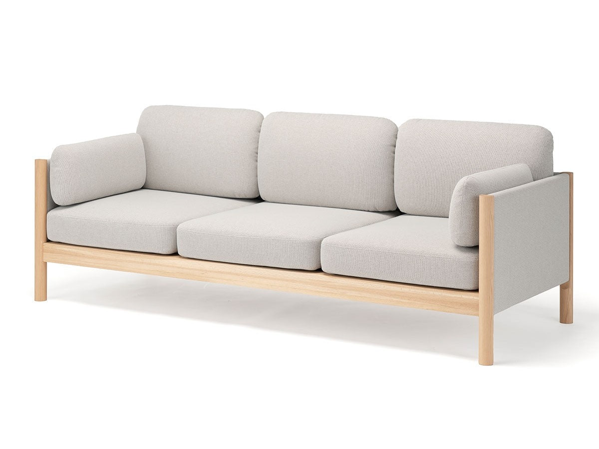 Castor Lobby 3-Sitzer-Sofa aus massiver Eiche und Stoff, BIG-GAME für Karimoku New Standard — Studioansicht Nr. 12 | Antifer