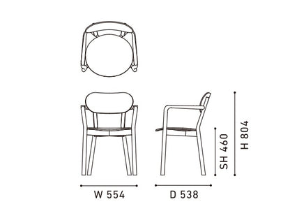 Sillón Castor Armchair Plus de roble macizo, BIG-GAME para Karimoku New Standard — vista de estudio n.º 15 | Antifer