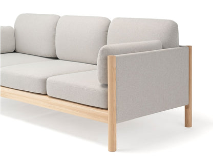 Castor Lobby 3-Sitzer-Sofa aus massiver Eiche und Stoff, BIG-GAME für Karimoku New Standard — Studioansicht Nr. 16 | Antifer