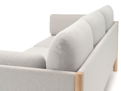 Castor Lobby 3-Sitzer-Sofa aus massiver Eiche und Stoff, BIG-GAME für Karimoku New Standard — Studioansicht Nr. 18 | Antifer