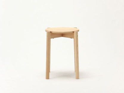 Hocker Castor Plus aus massiver Eiche, BIG-GAME — Studioansicht von vorne Nr. 15 | Antifer