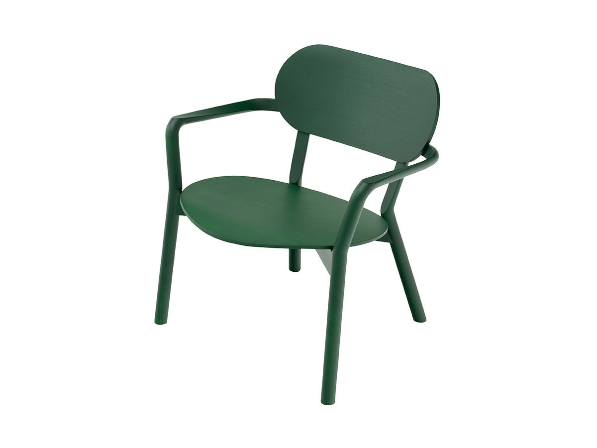 Sillón bajo Castor acabado Moss Green, BIG-GAME para Karimoku New Standard — vista de estudio n.º 11 | Antifer