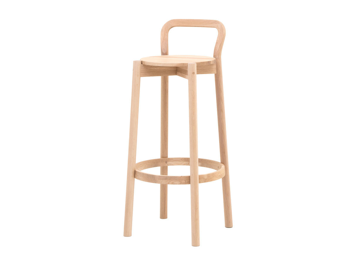 Castor Barstool with Backrest — Karimoku New Standard, BIG-GAME