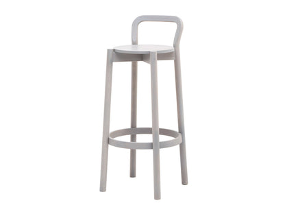 Castor Barstool with Backrest — Karimoku New Standard