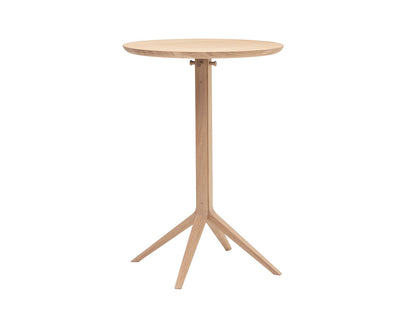 Scout Bistro Bar Table Grain Matt Black - vue 2