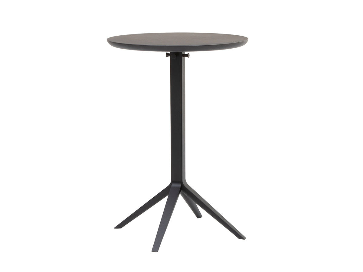 Scout Bistro Bar Table Grain Matt Black - vue 1