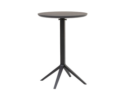 Scout Bistro Bar Table Grain Matt Black - vue 1
