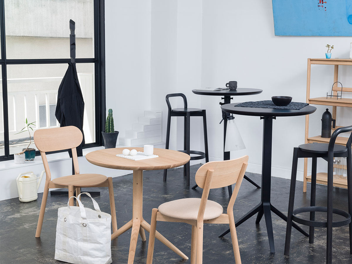 Scout Bistro Bar Table Grain Matt Black - vue 4