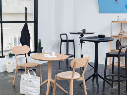 Scout Bistro Bar Table Grain Matt Black - vue 4