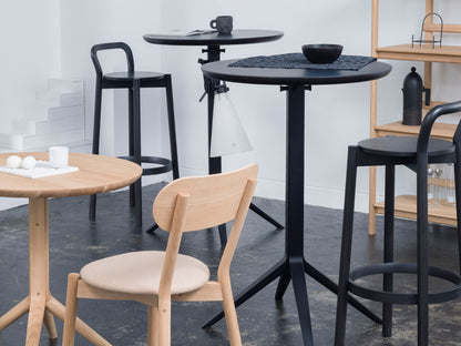 Scout Bistro Bar Table Grain Matt Black - vue 5
