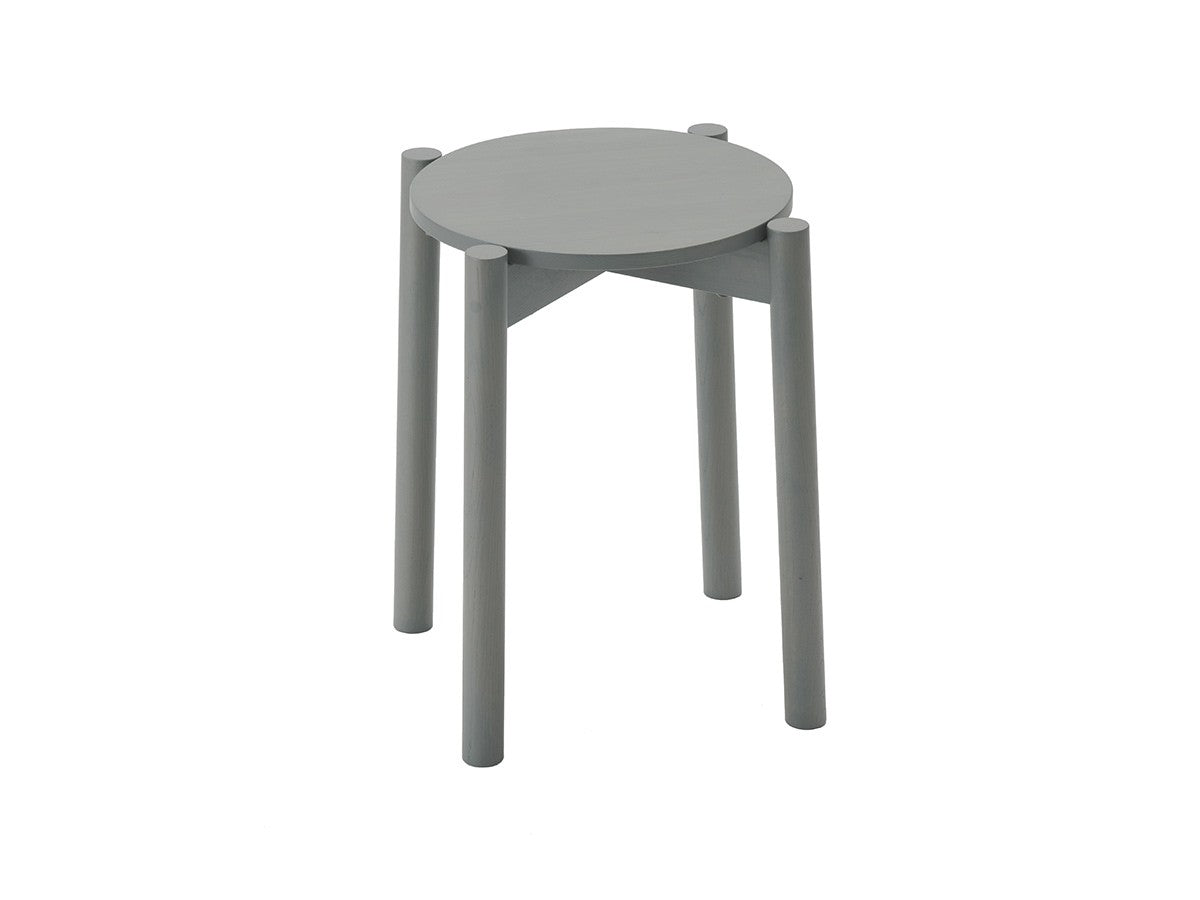 Hocker Castor Plus in Stahlgrau, BIG-GAME für Karimoku New Standard — Studioansicht Nr. 7 | Antifer