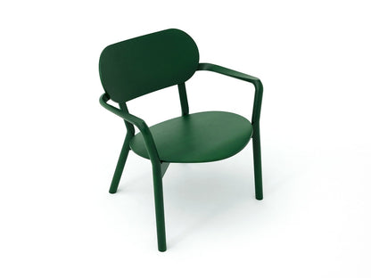 Sillón bajo Castor verde oscuro, BIG-GAME — vista de estudio de tres cuartos delantera n.º 4 | Antifer