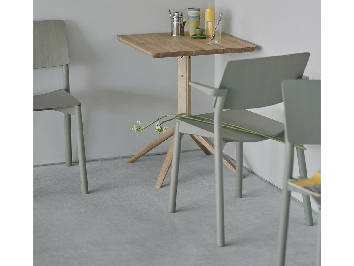 Scout Bistro Table Square Pure Oak - vue 4