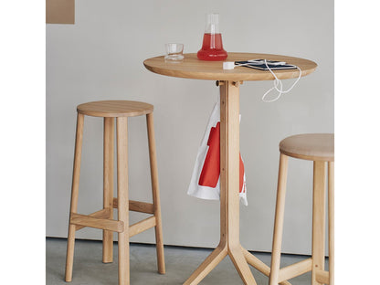 Scout Bistro Bar Table Grain Matt Black - vue 9