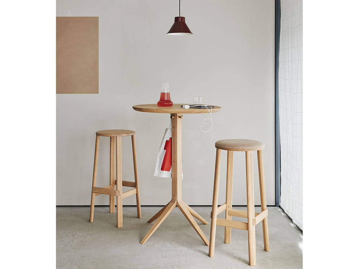 Scout Bistro Bar Table Grain Matt Black - vue 8