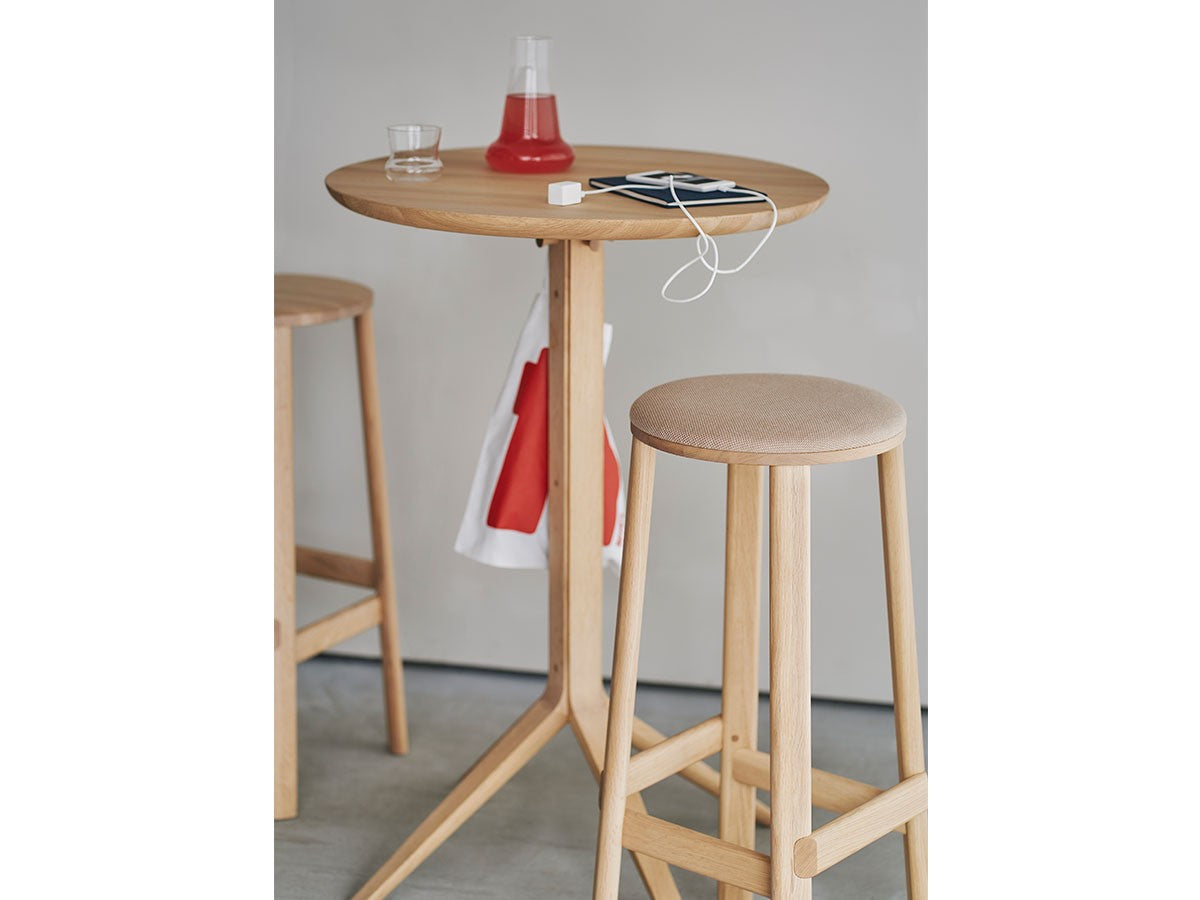 Scout Bistro Bar Table Grain Matt Black - vue 10