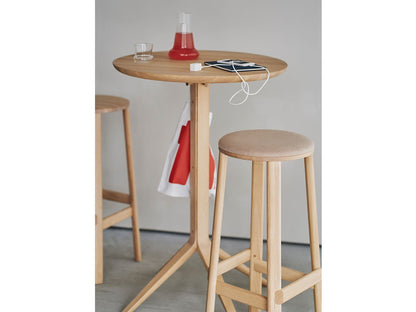 Scout Bistro Bar Table Grain Matt Black - vue 10