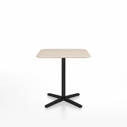 Table café Emeco 2 Inch base étoile, plateau frêne, base noir
