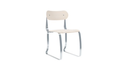 Chaise Iron Rite acier & bois de 3/4