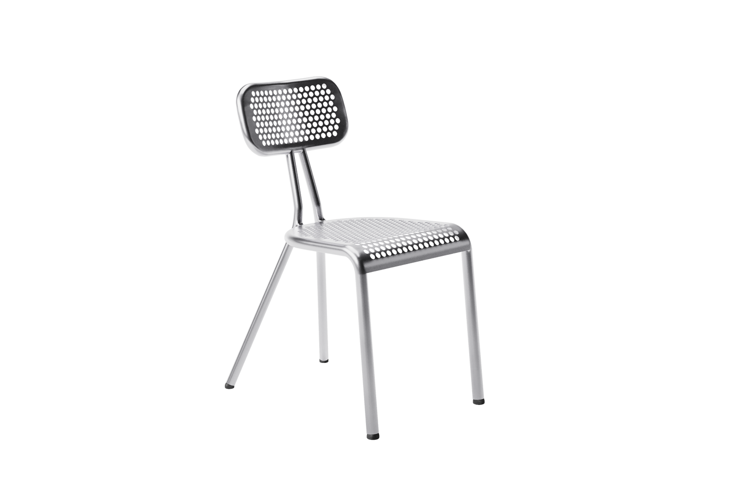 Chaise blocmétal aluminium tournée vers la droite 