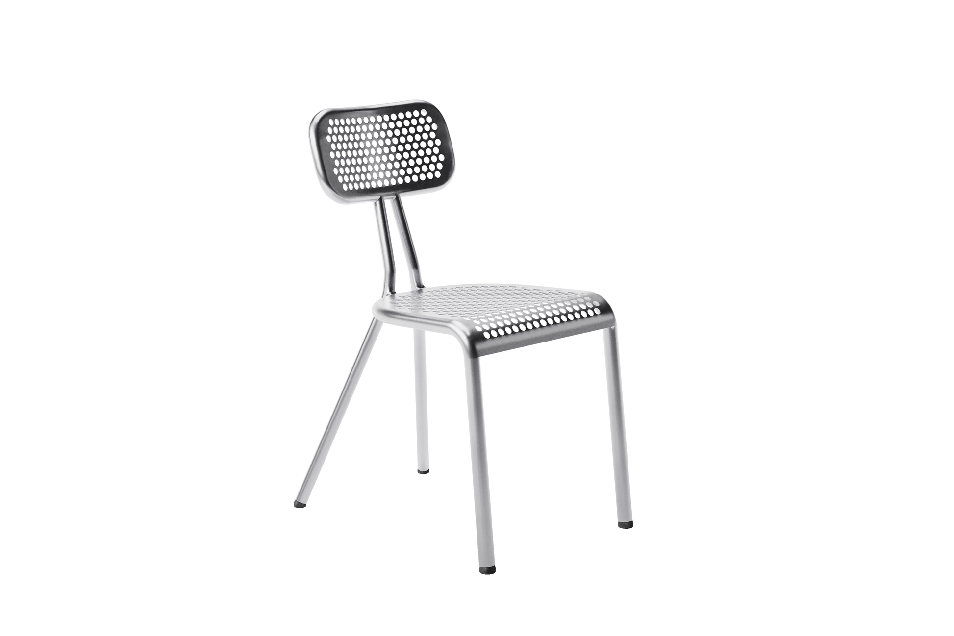Chaise blocmétal aluminium tournée vers la droite 