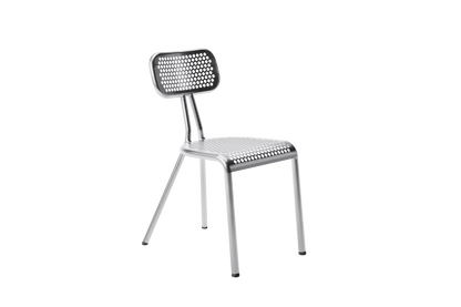 Chaise blocmétal aluminium tournée vers la droite 