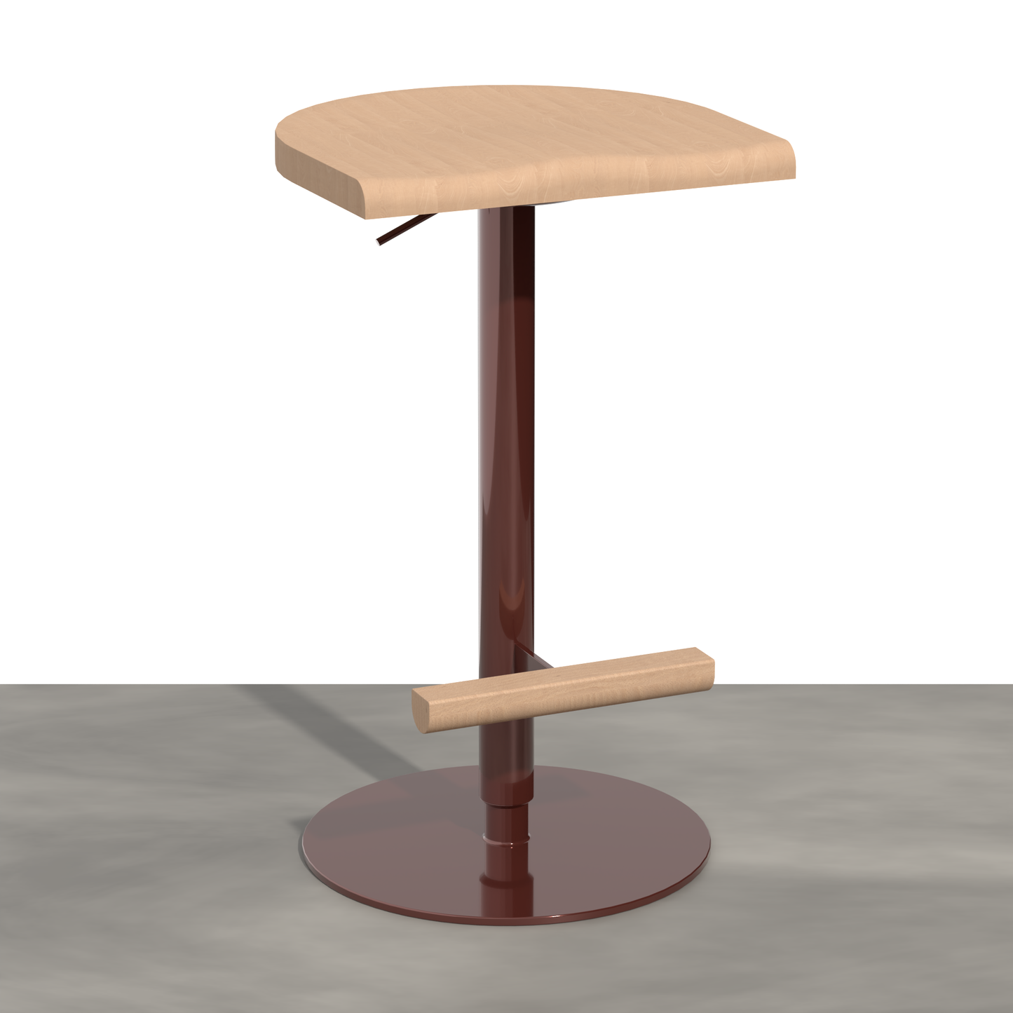Adjustable Bar Stool Camarade 59-78 cm — Beech & Steel