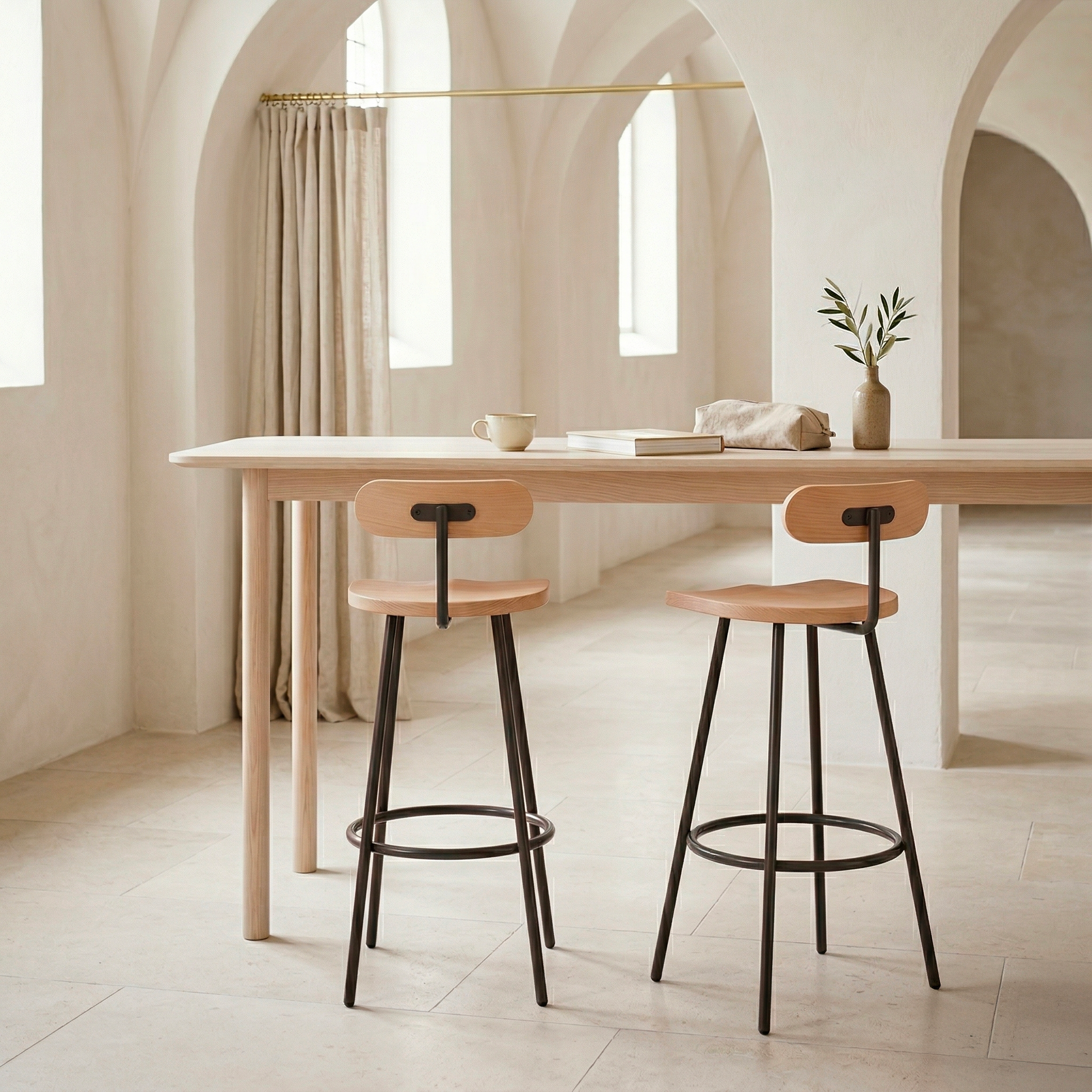 Bar stool Camarade Big-Game - rear view | Antifer