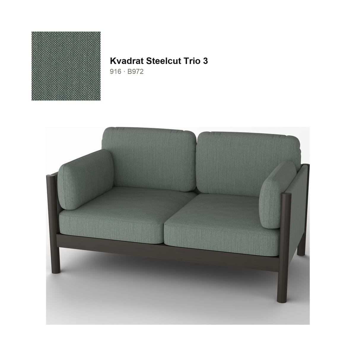 Castor Lobby Sofa Plus 2-Seater — Karimoku New Standard