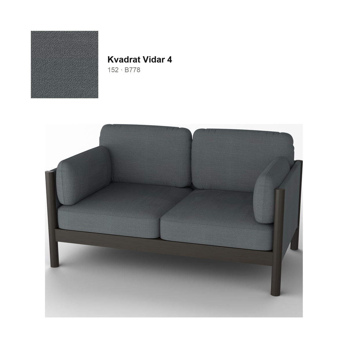 Castor Lobby Sofa Plus 2-Seater — Karimoku New Standard