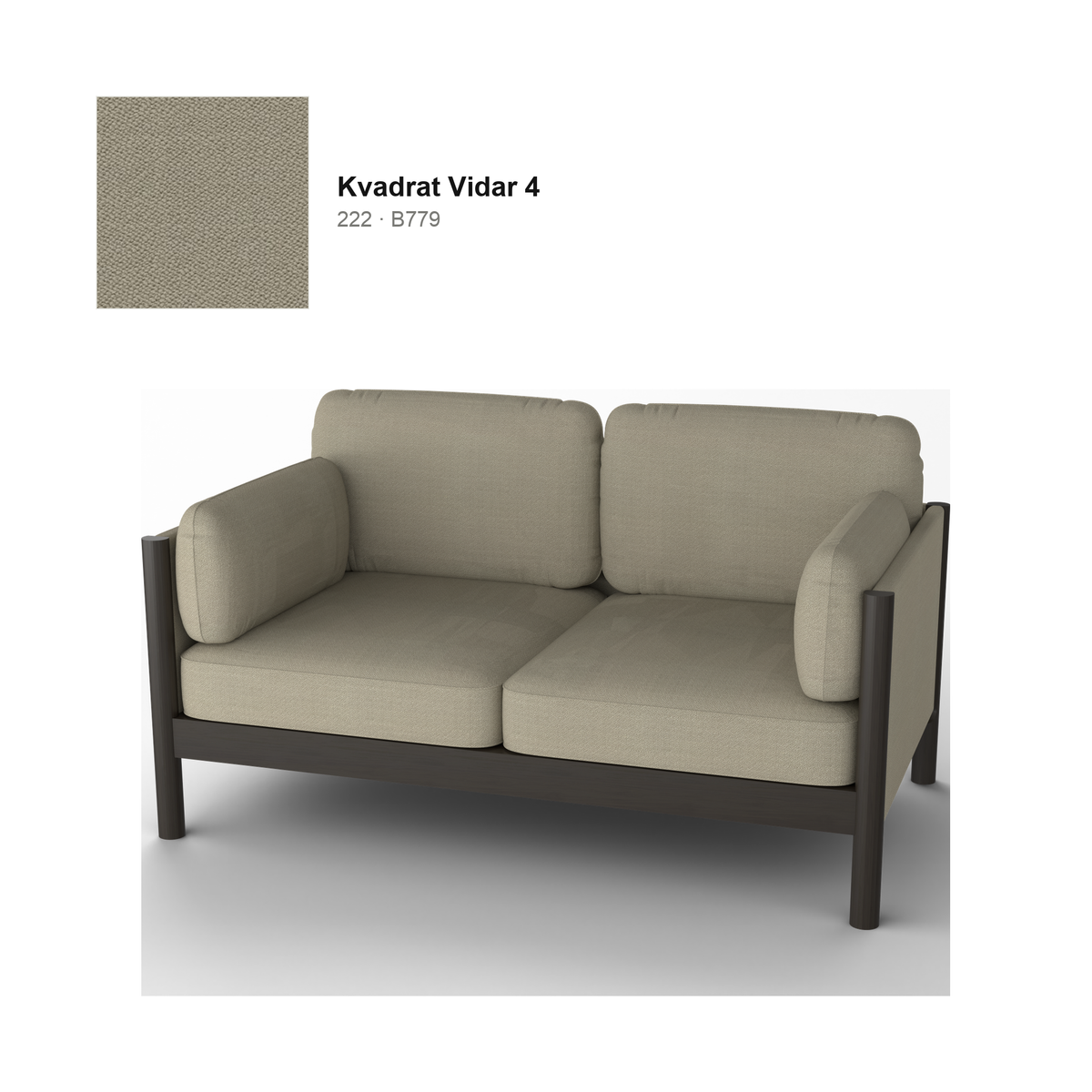 Castor Lobby Sofa Plus 2-Seater — Karimoku New Standard
